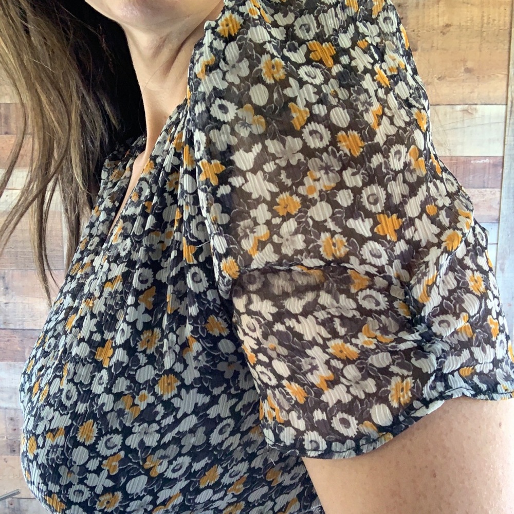 Topshop Floral Mini Dress (fits like a size 4) - Picture 2 of 8